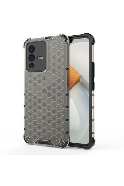 OEM Husă de protecție neagră tip fagure pentru Vivo V23 5G - durabilă și eleg...