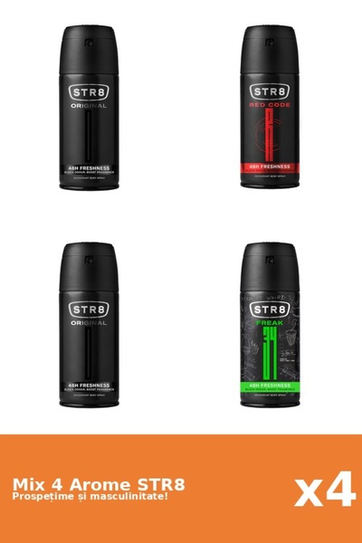 str8 Set 4 Mix STR8: 1x FR34K, 2x Original, 1x Red Code