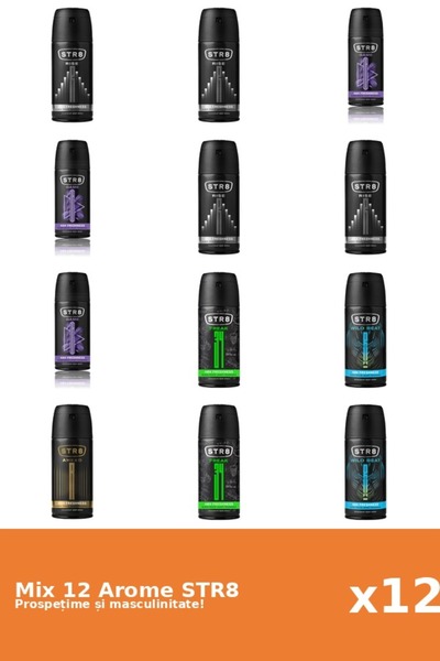 str8 Set 12 Mix STR8: 1x Ahead, 2x FR34K, 3x Game, 4x Rise, 2x Wild Beat