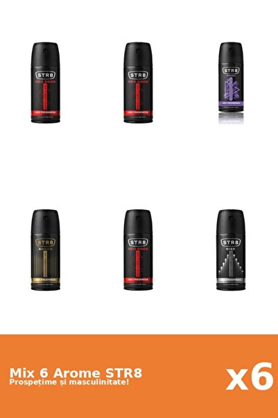 str8 Set 6 Mix STR8: 1x Ahead, 1x Game, 3x Red Code, 1x Rise