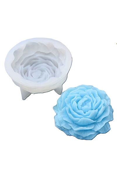 MILMATT Matrita de silicon, Milmatt, Model Bujor, pentru lumanari, 90 x 40 mm