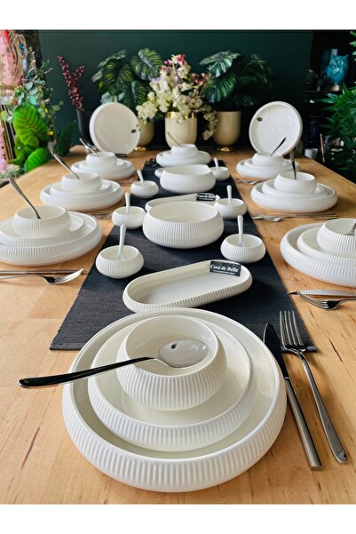 ACAR Bianco Perla 29 Parça 6 Kişilik Yemek Takımı