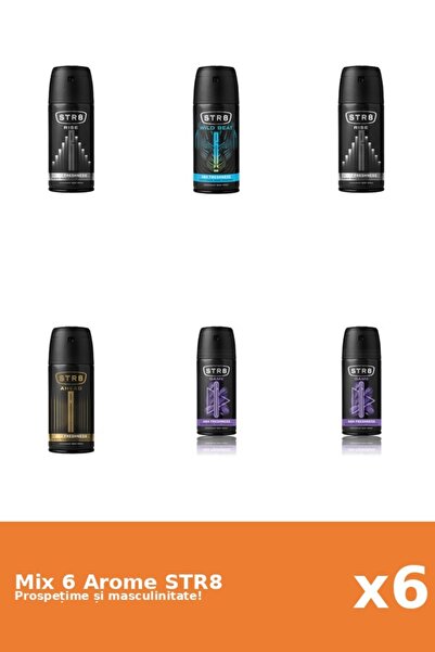 str8 Set 6 Mix STR8: 1x Ahead, 2x Game, 2x Rise, 1x Wild Beat