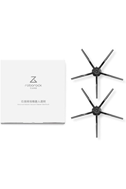Roborock S5, S6, S7, Q7, Q7 Max Serisiyle Uyumlu Slikon Yan Fırça *2 Adet Siyah
