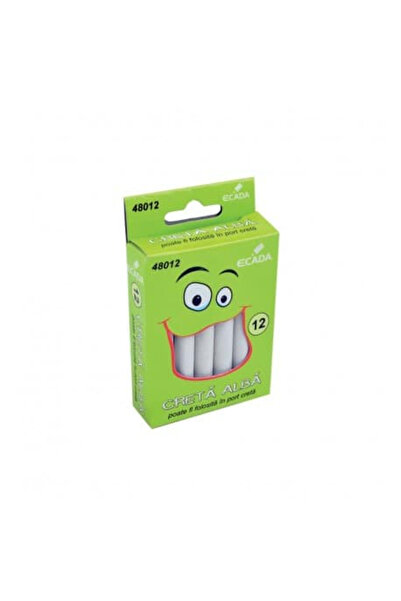 Ecada White chalk 12/piece