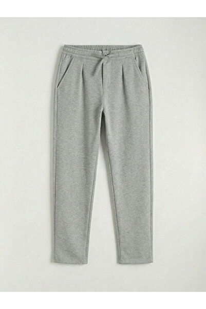 LC Waikiki Pantaloni pentru băieți LCW Kids, gri, cu talie elastică și pliuri