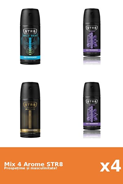 str8 Set 4 Mix STR8: 1x Ahead, 2x Game, 1x Wild Beat