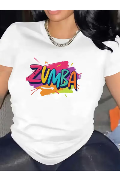 EYMORA Tricou cu mânecă scurtă cu imprimeu Zumba Sport