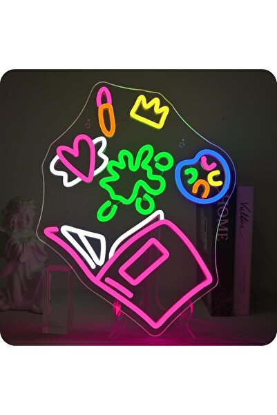 Slasa Magic Book LED Neon Sign 32x40 cm Wall Light for Kids Room & Library