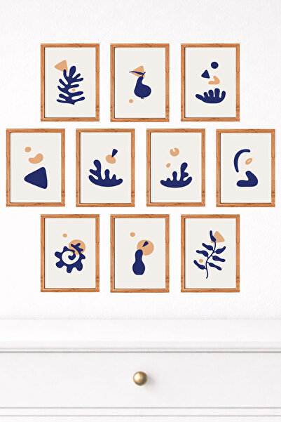 UNT Set de pictură murală modernă cu aspect de cadru din 10 piese – 15x20 cm ...