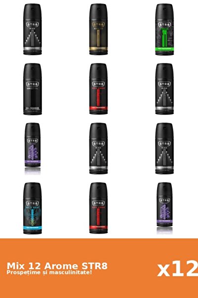 str8 Set 12 Mix STR8: 1x Ahead, 1x FR34K, 2x Game, 1x Original, 2x Red Code, ...