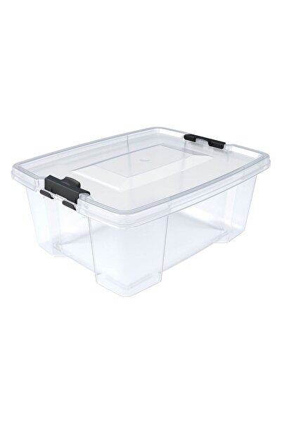 OEM Transparent Plastic Storage Box with Lid 20L