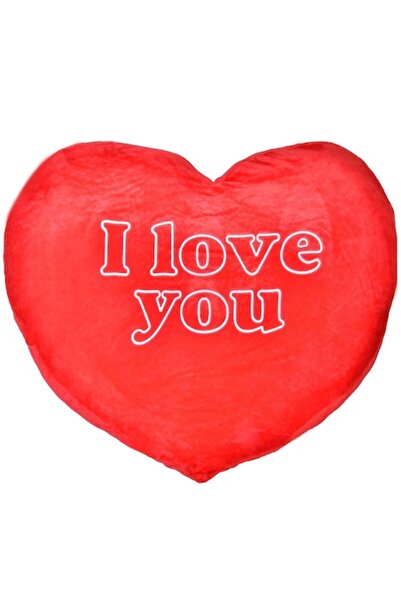 offlimits Pernă decorativă în formă de inimă roșie, Te iubesc