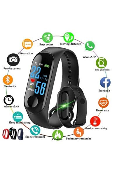 STOREONLINE Bratara Fitness Inteligenta, Ecran HD, Ritm Cardiac, Somn, Notificari, Bluetooth, Rezistenta Apa