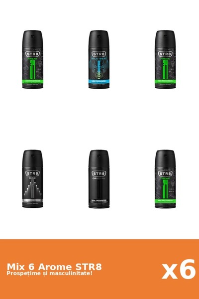 str8 Set 6 Mix STR8: 3x FR34K, 1x Original, 1x Rise, 1x Wild Beat