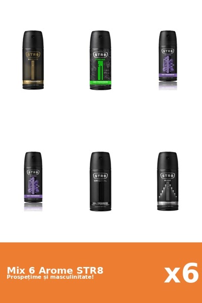 str8 Set 6 Mix STR8: 1x Ahead, 1x FR34K, 2x Game, 1x Original, 1x Rise