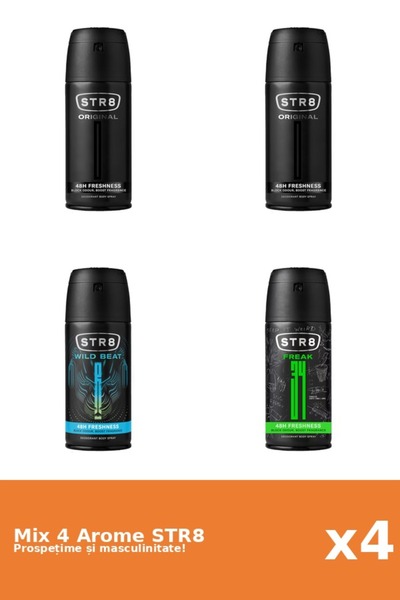 str8 Set 4 Mix STR8: 1x FR34K, 2x Original, 1x Wild Beat
