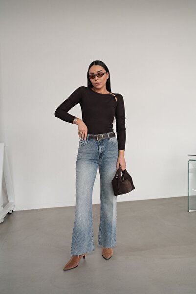 Özge Özgenç Cut-Cut Straight Fit Jeans