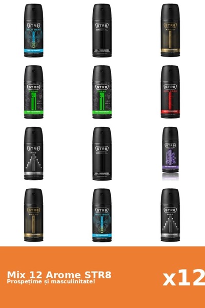 str8 Set 12 Mix STR8: 2x Ahead, 2x FR34K, 1x Game, 2x Original, 1x Red Code, ...