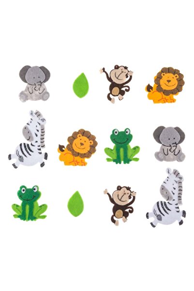 OEM Autocolante din Pasla Animale & Frunze 12buc