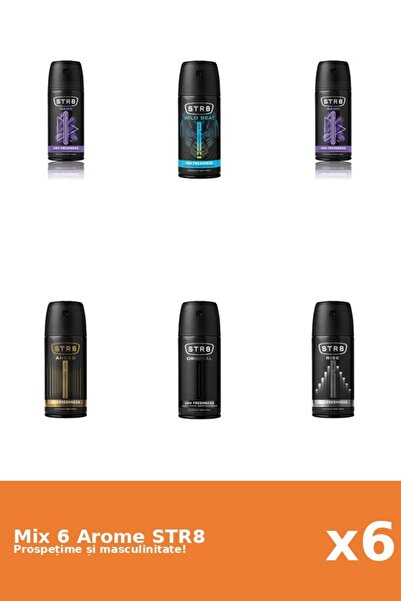 str8 Set 6 Mix STR8: 1x Înainte, 2x Joc, 1x Original, 1x Ascensiune, 1x Ritm ...