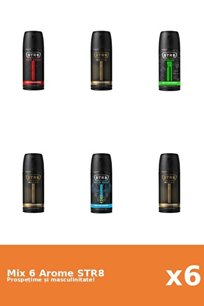 str8 Set 6 Mix STR8: 3x Ahead, 1x FR34K, 1x Red Code, 1x Wild Beat