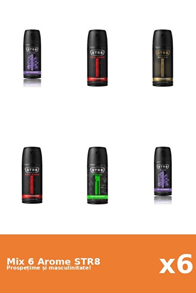 str8 Set 6 Mix STR8: 1x Ahead, 1x FR34K, 2x Game, 2x Red Code