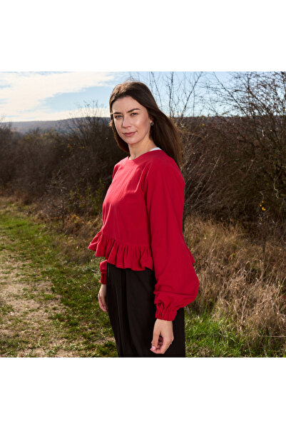 Nuvola slow fashion Timeless Red Blouse