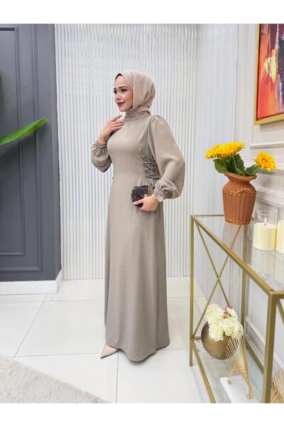 GK Satin Cupra Side Tie Dress