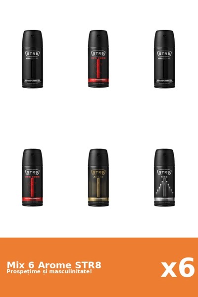 str8 Set 6 Mix STR8: 1x Ahead, 2x Original, 2x Red Code, 1x Rise