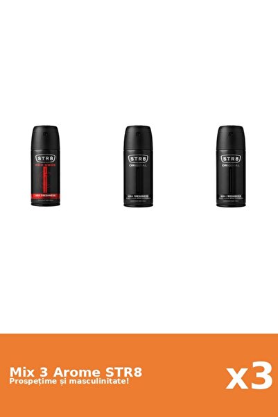 str8 Set 3 Mix STR8: 2x Original, 1x Red Code