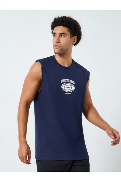 Styli Men Oversized Round Neck Tank