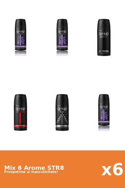 str8 Set 6 Mix STR8: 3x Game, 1x Original, 1x Red Code, 1x Rise