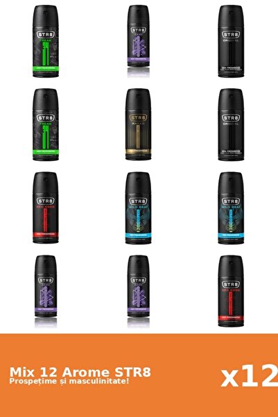 str8 Set 12 Mix STR8: 1x Ahead, 2x FR34K, 3x Game, 2x Original, 2x Red Code, ...
