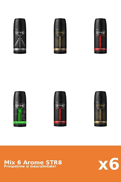 str8 Set 6 Mix STR8: 2x Ahead, 1x FR34K, 2x Red Code, 1x Rise