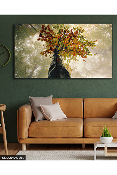 CeSht Alçak Ağaç Görüntüsü Tek Parça Kanvas, Canvas Tablo