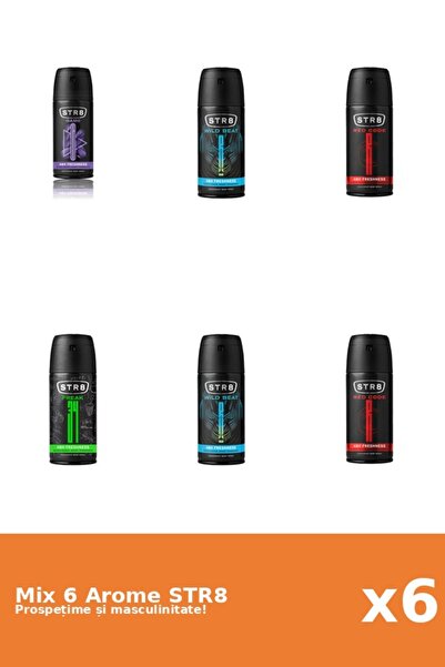 str8 Set 6 Mix STR8: 1x FR34K, 1x Game, 2x Red Code, 2x Wild Beat
