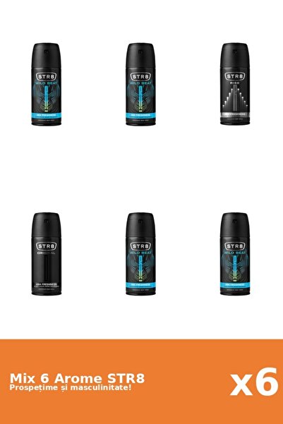 str8 Set 6 Mix STR8: 1x Original, 1x Rise, 4x Wild Beat