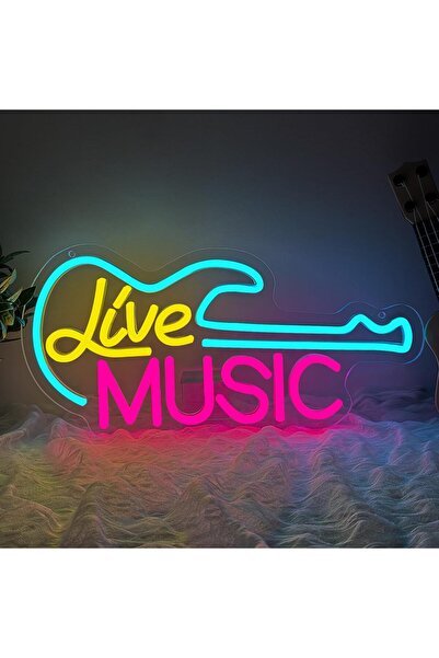 Slasa لوحة نيون مضيئة على شكل جيتار بتقنية LED، مثالية لتزيين الحانات والحفلا...