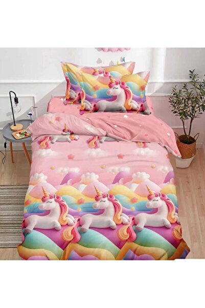 Casa de Vis Bedding set, 1 person, 140 x 200 cm, with elastic, 4 pieces,T60-158