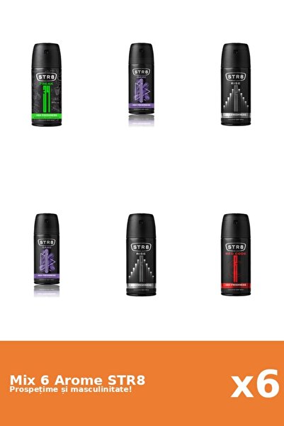 str8 Set 6 Mix STR8: 1x FR34K, 2x Game, 1x Red Code, 2x Rise