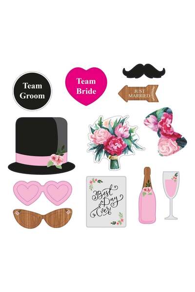 OEM Accesorii Deghizare Photo Props Wedding - 12buc