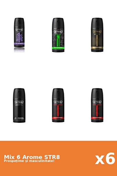 str8 Set 6 Mix STR8: 1x Ahead, 1x FR34K, 1x Game, 1x Original, 2x Red Code