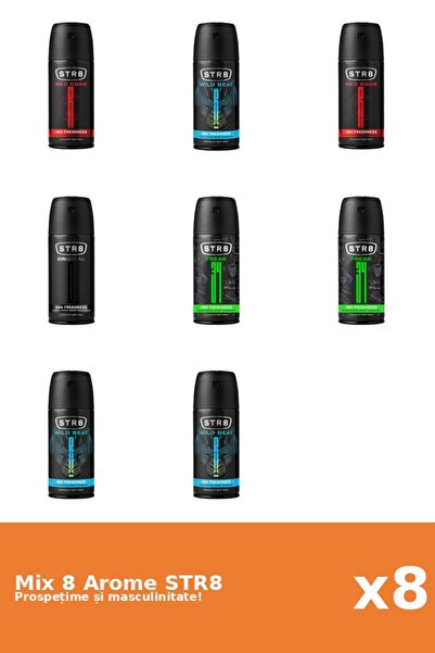 str8 Set 8 Mix STR8: 2x FR34K, 1x Original, 2x Red Code, 3x Wild Beat