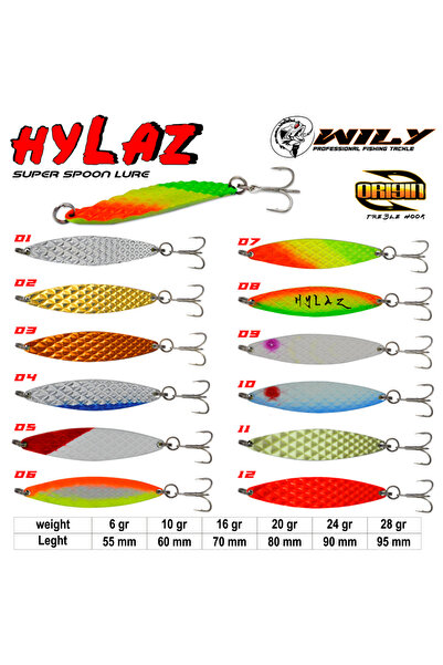 Wily Hylaz Kaşık 20 gr 80 mm - Hologramlı