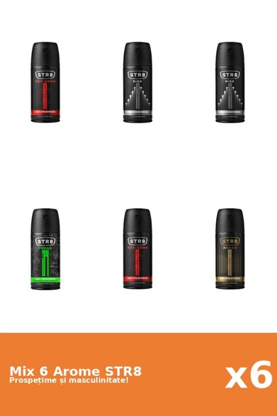 str8 Set 6 Mix STR8: 1x Ahead, 1x FR34K, 2x Red Code, 2x Rise