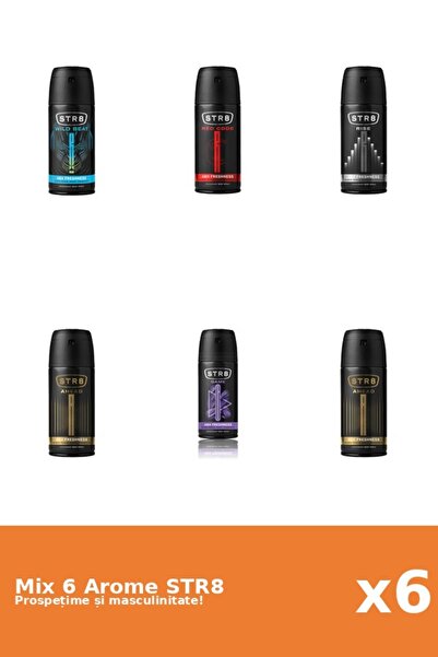 str8 Set 6 Mix STR8: 2x Ahead, 1x Game, 1x Red Code, 1x Rise, 1x Wild Beat