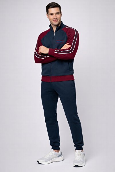 Lotto Men's tracksuit LA2042, set of zippered sweatshirt and pants, regular fit