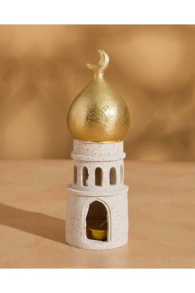 REDTAG White And Gold Mosque Décor Accent