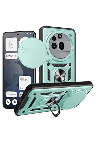 SKYDDAR INNOVATION Case for Nothing Phone (3a) Pro, CamShield, Green, sticker...